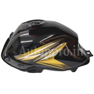 BIKE PETROL TANK HONDA SP SHINE TPFC BLACK.YELLOW