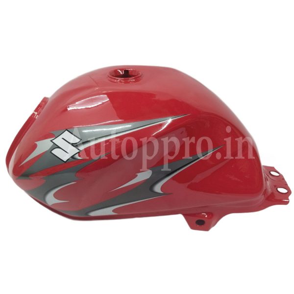 BIKE PETROL TANK SUZUKI HAYATE RED 2